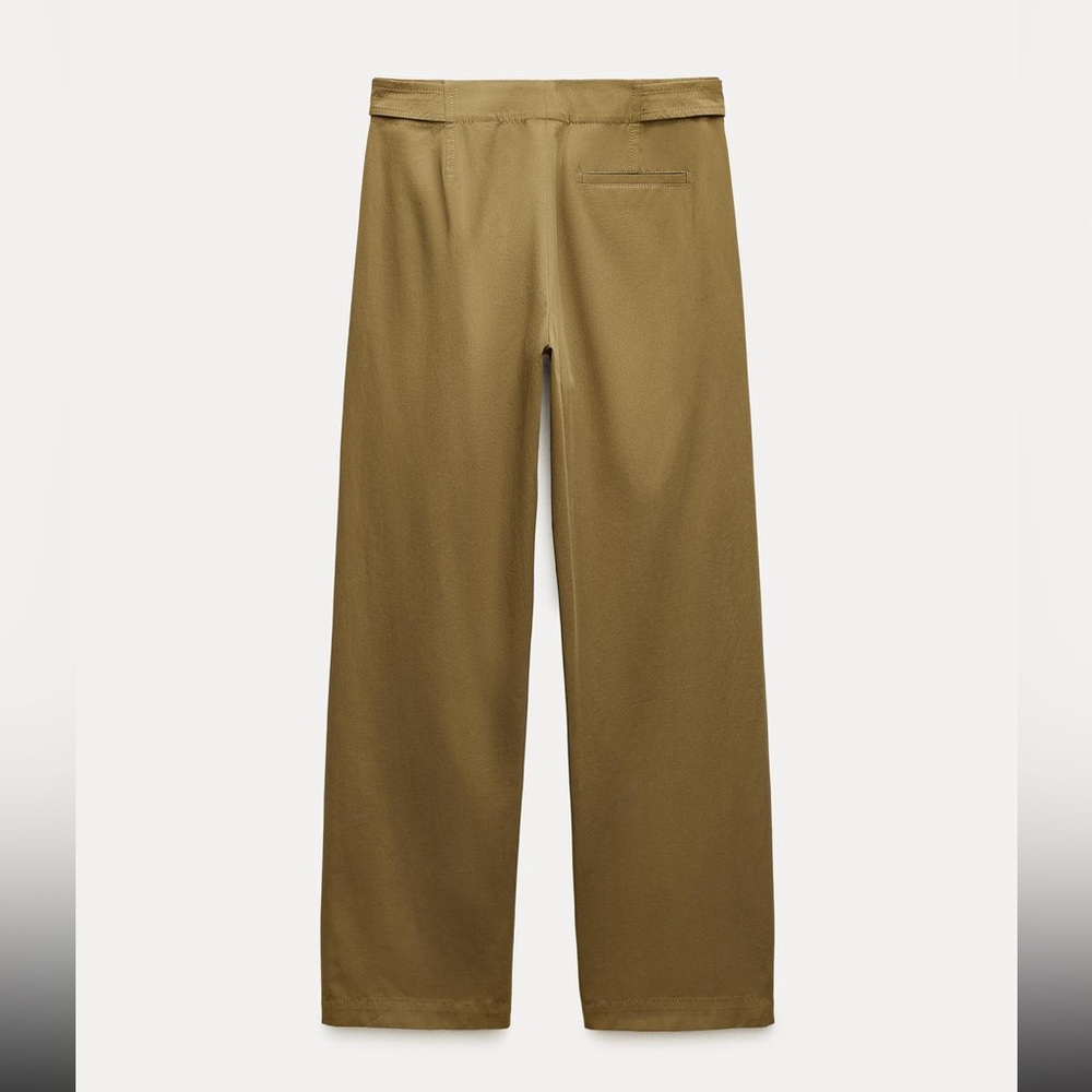 Zara ZW collection belted wide leg pants - Picture 5 of 11